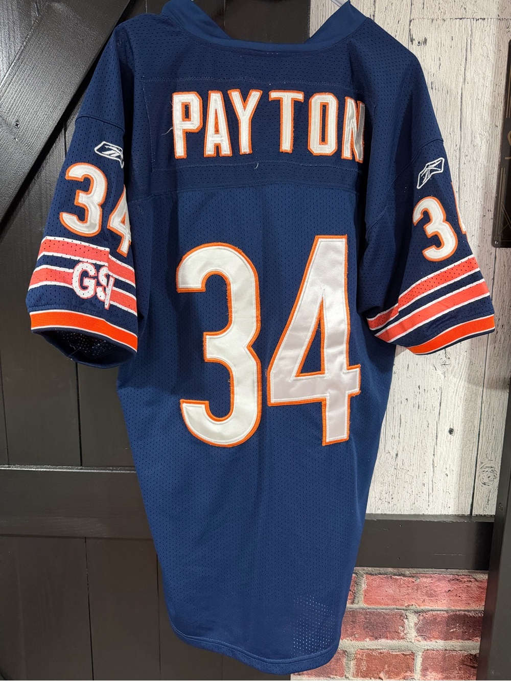Chicago Bears Walter Payton Reebok Men’s Navy #34 Football Jersey size 50 - Picture 6 of 8